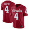 Oklahoma Sooners #4 Trey Sermon Football Jersey Red