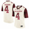 Oklahoma Sooners #4 Trey Sermon Football Jersey Wood Pattern White