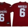 Oklahoma Sooners #6 Baker Mayfield Football Jersey Legendary Red XII Patch