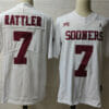 Oklahoma Sooners #7 Sooners College Football Jersey White