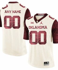 Oklahoma Sooners Custom Jersey Name Number Football White