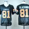 Oklahoma State Cowboys #81 Justin Blackmon Football Jersey Black