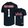 Ole Miss Rebels 1 Peyton Chatagnier Black College Baseball Jersey