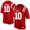 Ole Miss Rebels #10 Chad Kelly NCAA College Football Jersey Red 6 Ole Miss Rebels #10 Chad Kelly NCAA College Football Jersey Red
