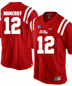 Ole Miss Rebels #12 Donte Moncrief NCAA College Football Jersey Red