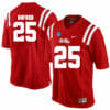 Ole Miss Rebels #25 D.K. Buford NCAA College Football Jersey Red