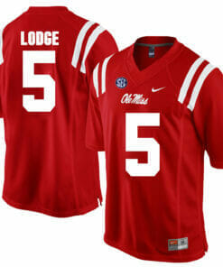 Ole Miss Rebels #5 DaMarkus Lodge NCAA College Football Jersey Red