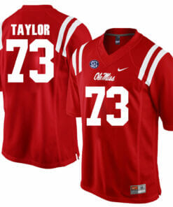 Ole Miss Rebels #73 Rod Taylor NCAA College Football Jersey Red