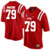 Ole Miss Rebels #79 Bobby Massie NCAA College Football Jersey Red