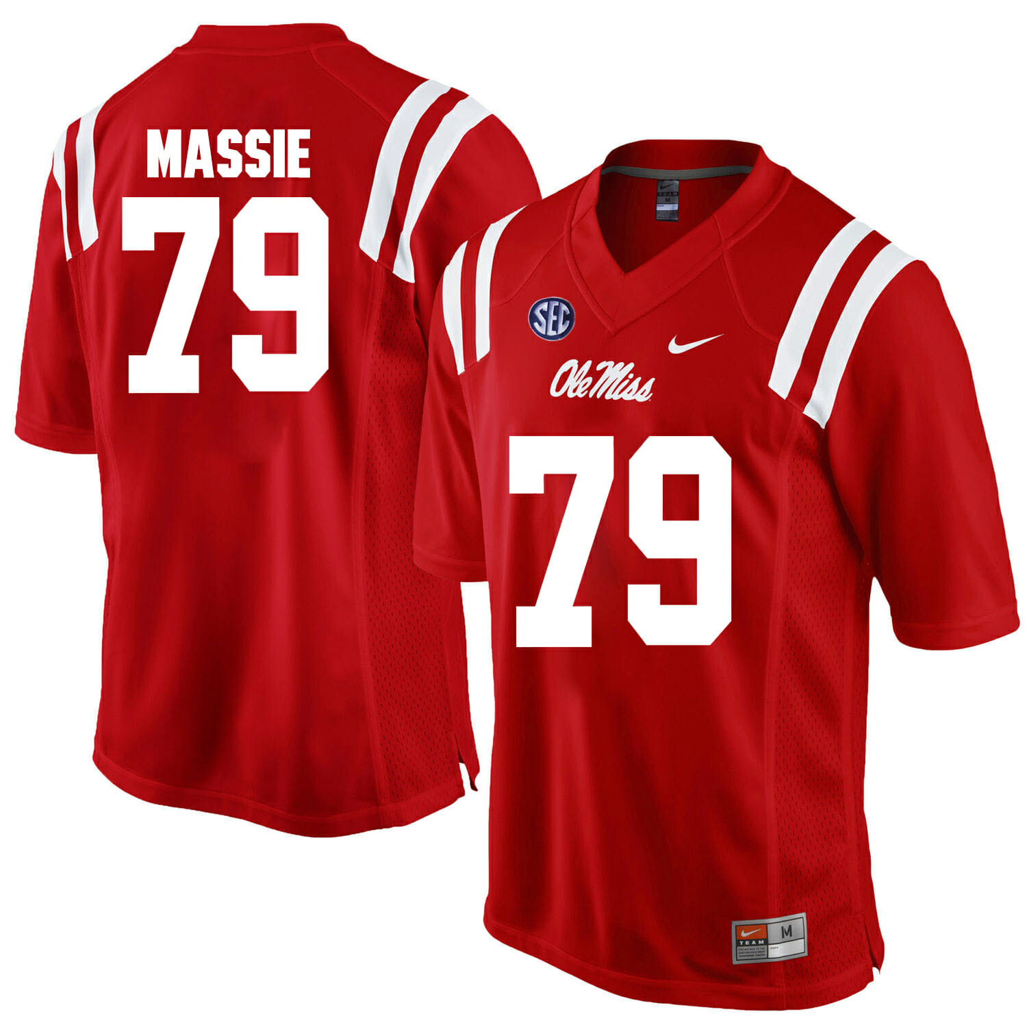 Ole Miss Rebels #79 Bobby Massie NCAA College Football Jersey Red 1 Ole Miss Rebels #79 Bobby Massie NCAA College Football Jersey Red