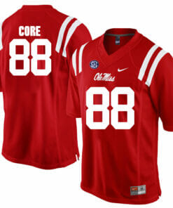 Ole Miss Rebels #88 Cody Core NCAA College Football Jersey Red