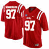 Ole Miss Rebels #97 Gary Wunderlich NCAA College Football Jersey Red 7 Ole Miss Rebels #97 Gary Wunderlich NCAA College Football Jersey Red