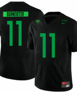 Oregon Ducks #11 Braxton Burmeister College Football Jersey Black