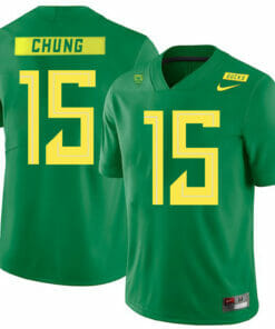 Oregon Ducks #15 Patrick Chung NCAA College Football Jersey Green