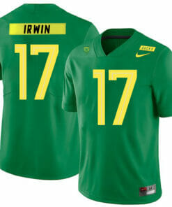 Oregon Ducks #17 Mike Irwin NCAA College Football Jersey Green
