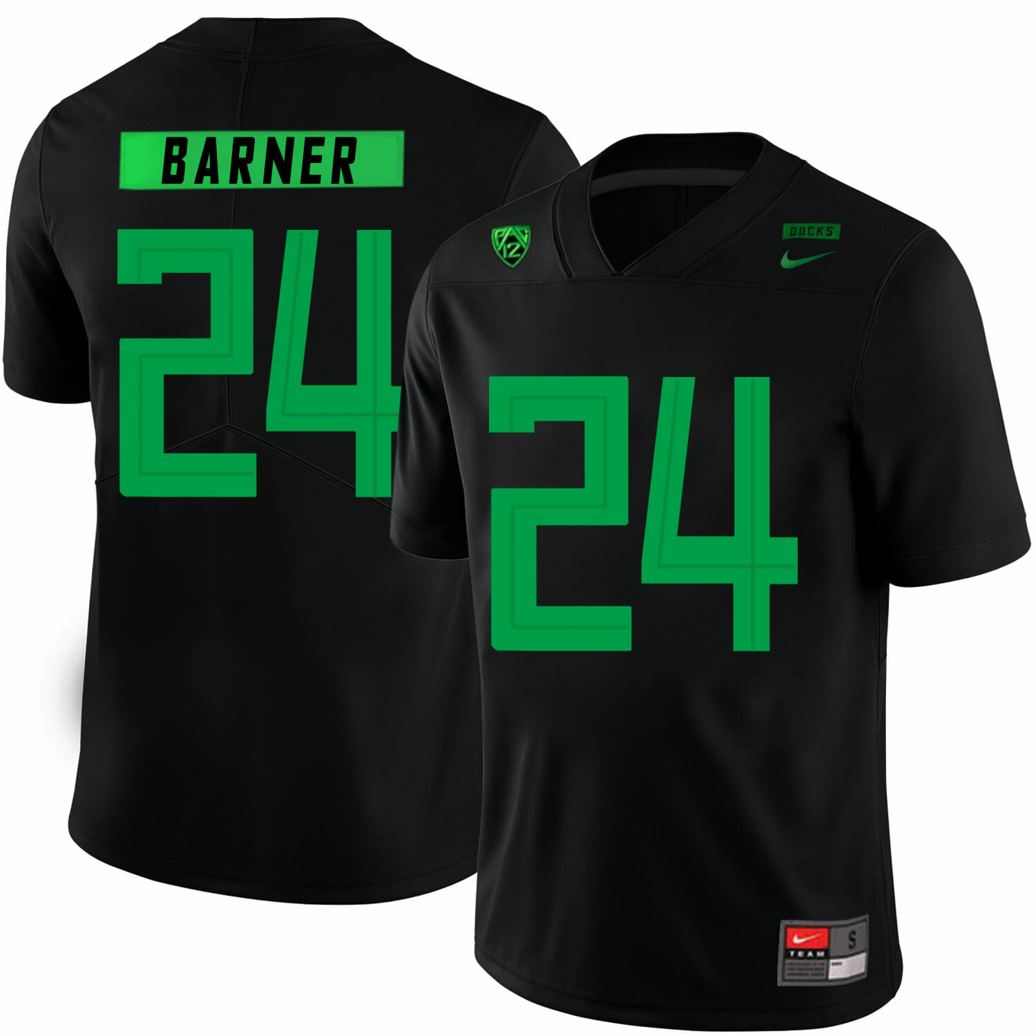 Oregon Ducks #24 Kenjon Barner NCAA College Football Jersey Black 1 Oregon Ducks #24 Kenjon Barner NCAA College Football Jersey Black