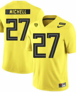 Oregon Ducks #27 Terrance Mitchell College Football Jersey Yellow
