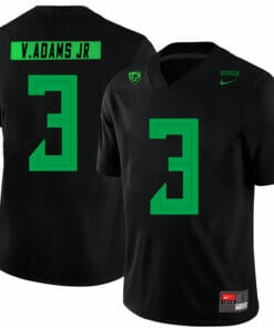 Oregon Ducks #3 Vernon Adams Jr NCAA College Football Jersey Black