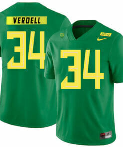 Oregon Ducks #34 CJ Verdell College Football Jersey Green