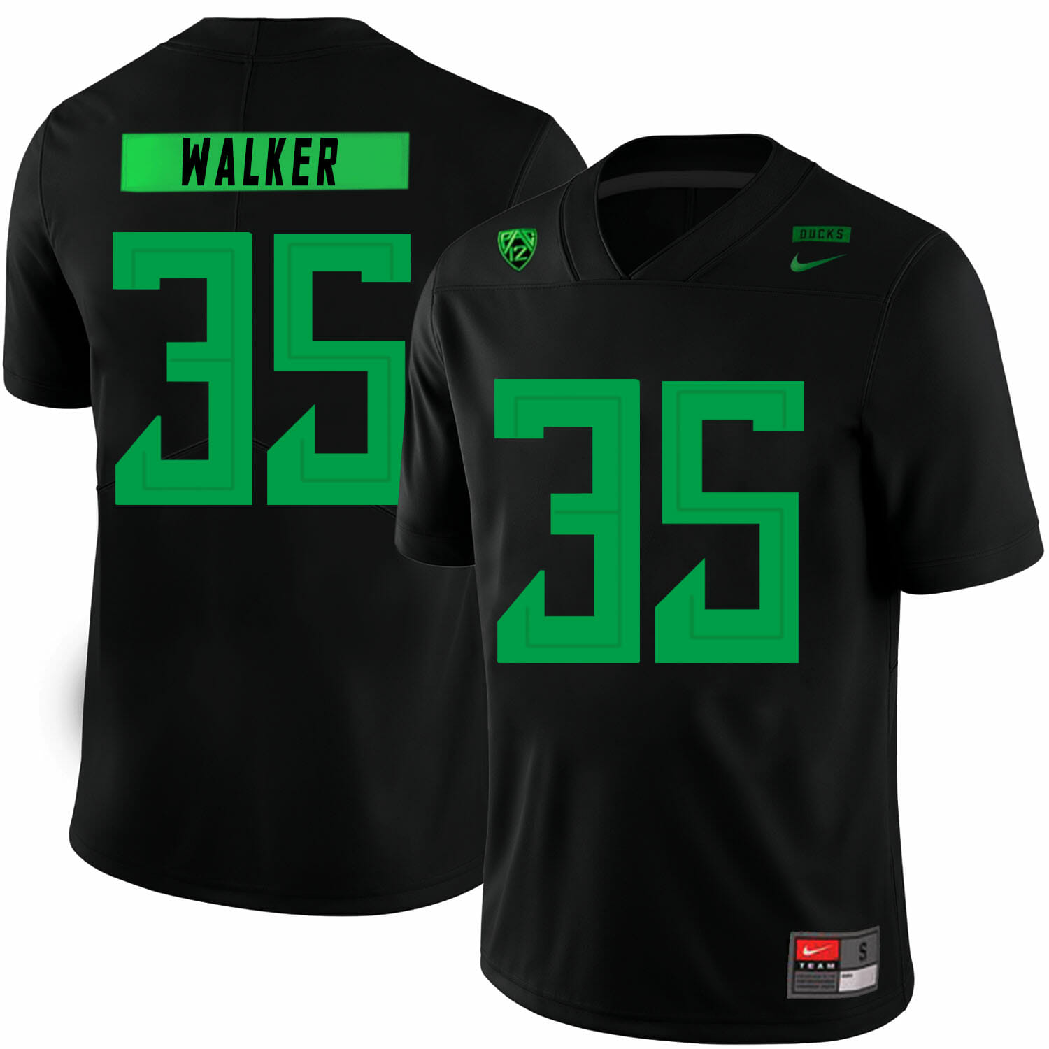 Oregon Ducks #35 Joe Walker College Football Jersey Black 1 Oregon Ducks #35 Joe Walker College Football Jersey Black