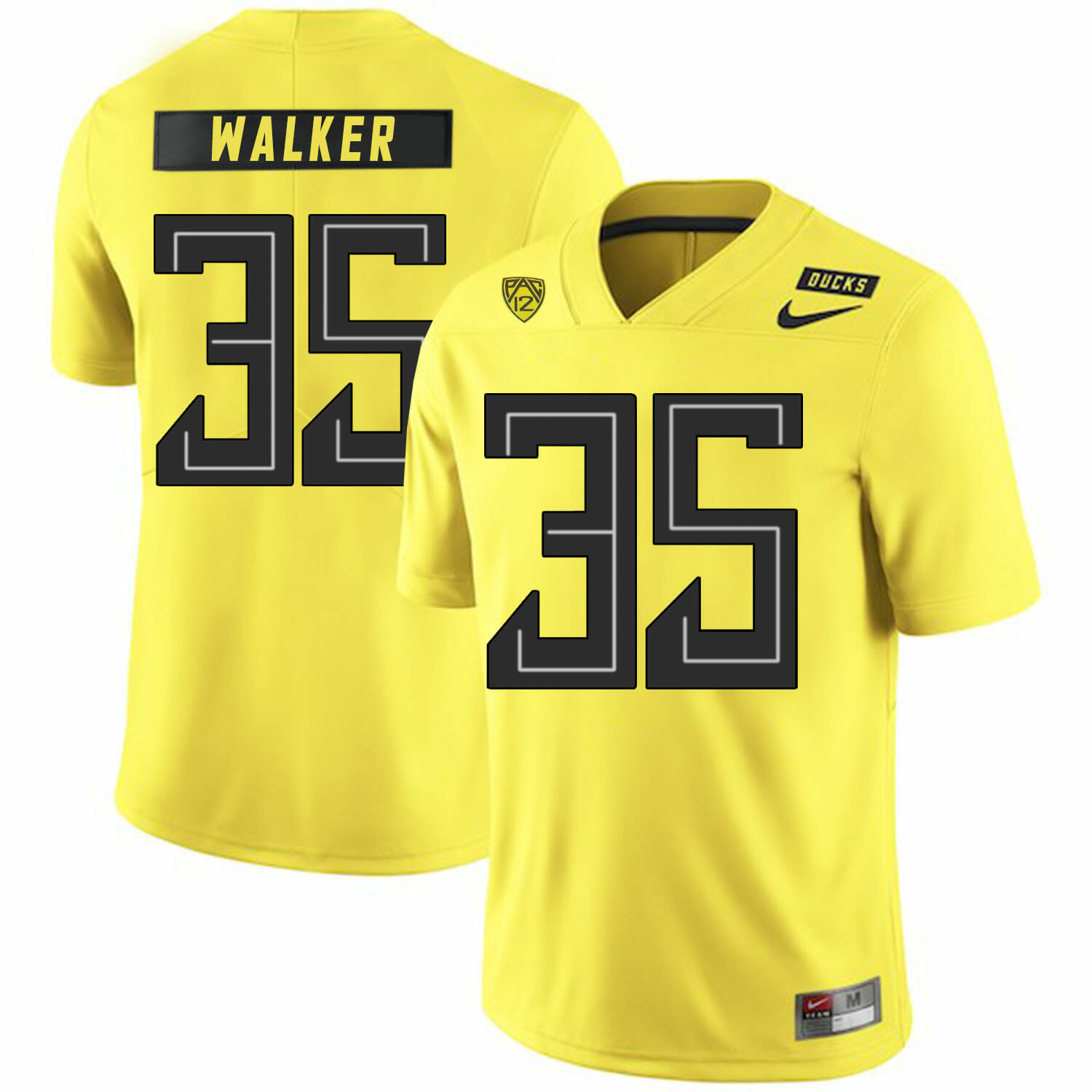 Oregon Ducks #35 Joe Walker College Football Jersey Yellow 1 Oregon Ducks #35 Joe Walker College Football Jersey Yellow