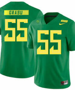Oregon Ducks #55 Hroniss Grasu NCAA College Football Jersey Green