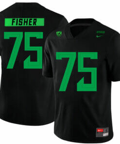 Oregon Ducks #75 Jake Fisher NCAA College Football Jersey Black