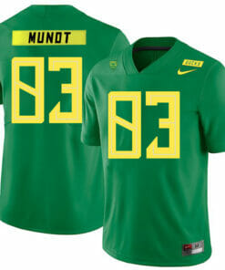 Oregon Ducks #83 Johnny Mundt NCAA College Football Jersey Green