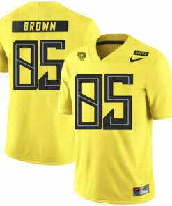 Oregon Ducks #85 Pharaoh Brown NCAA College Football Jersey Yellow