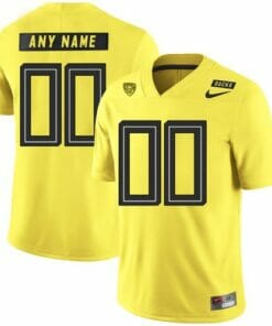 Oregon Ducks Custom Jersey College Football Yellow
