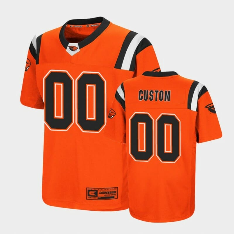 Custom Oregon State Football Jersey Name Number Orange Replica 1 Custom Oregon State Football Jersey Name Number Orange Replica