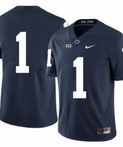 Penn State Nittany Lions #1 No Name College Football Jersey Dark Blue