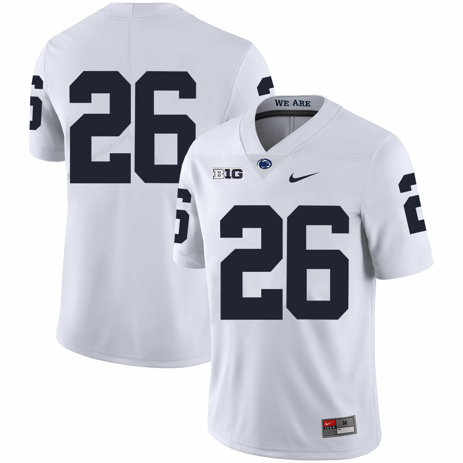 Barkley Penn State Jersey #26 Football No Name White 1 Barkley Penn State Jersey #26 Football No Name White