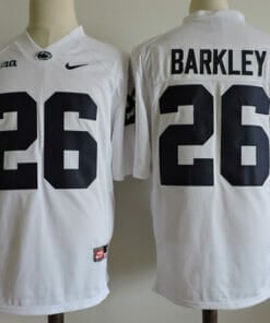 Penn State Nittany Lions #26 Saquon Barkley Football Jersey White