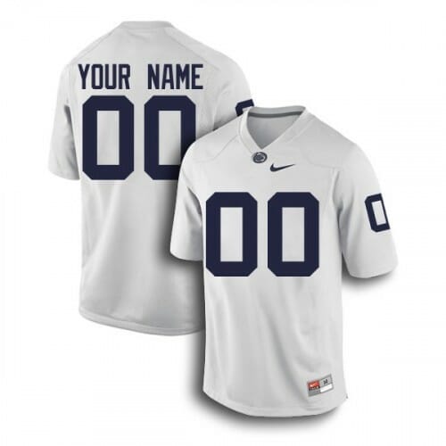 Penn State Football Custom Jersey Name Number White NCAA 1 Penn State Football Custom Jersey Name Number White NCAA