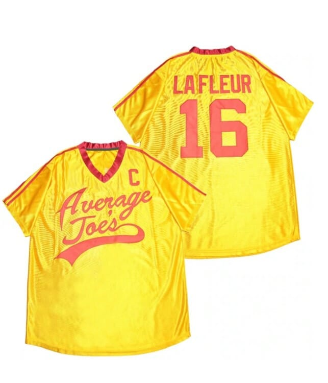 Peter Lafluer Average Joes Baseball Jersey Yellow 1 Peter Lafluer Average Joes Baseball Jersey Yellow
