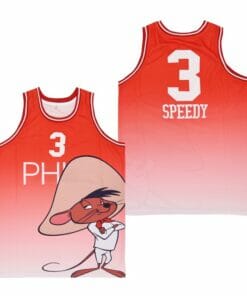 Phi #3 Speedy Movie Basketball Jersey Red