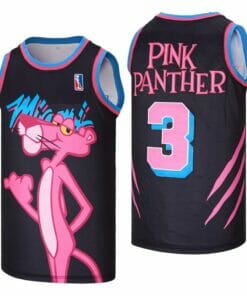Pink Panther Miami Movie Basketball Jersey Black