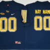 Custom Pitt Panthers Jersey Name Number College Football Dark Blue
