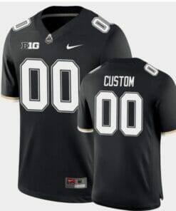 Purdue Custom Football Jersey Name Number Black College Game
