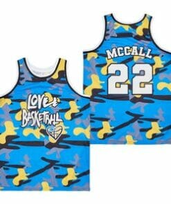 Quincy Mccall #22 Love And Basketball Camo Jersey