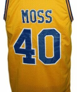 Randy Moss #40 Dupont High School Basketball Jersey Yellow
