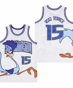 Road Runner #15 Movie Basketball Jersey White