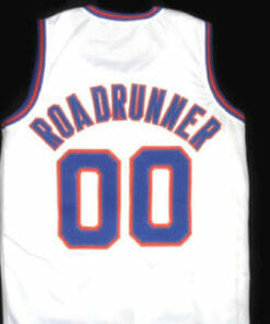 Roadrunner #00 Tune Squad Space Jam Basketball Jersey White