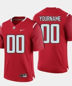 Rutgers Scarlet Knights Custom Jersey Red Football