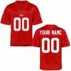 Custom SMU Mustangs Jersey Name and Number College Football Red