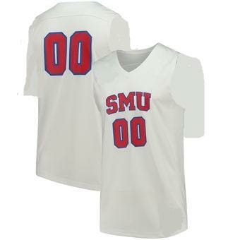 SMU Mustangs Custom Jersey Name Number College Football White 1 SMU Mustangs Custom Jersey Name Number College Football White