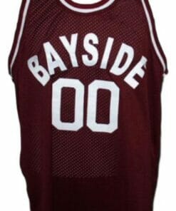 Screech Bayside Saved By The Bell Basketball Jersey Maroon