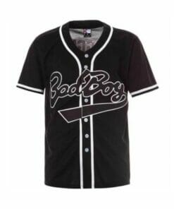 Alternative view of Notorious BIG Biggie Smalls Bad Boy Baseball Jersey Black