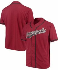 South Carolina Gamecocks Custom Name and Number Baseball Jersey Red